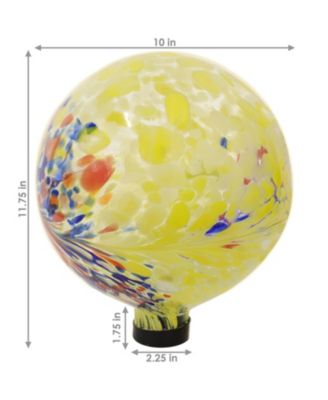 Gazing Globe Glass Garden Ball for Lawn, Patio or Indoors - 10" Diameter