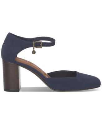 Women's Kanira Square-Toe Stacked Heel Pumps