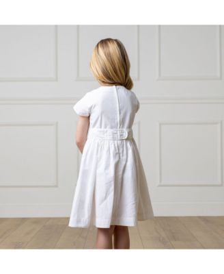 Big Girls Heirloom Tulip Sleeve Swiss Dot Party Dress