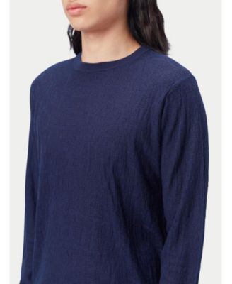 Men's Lightweight Silk Cashmere Textured Sweater Taupe