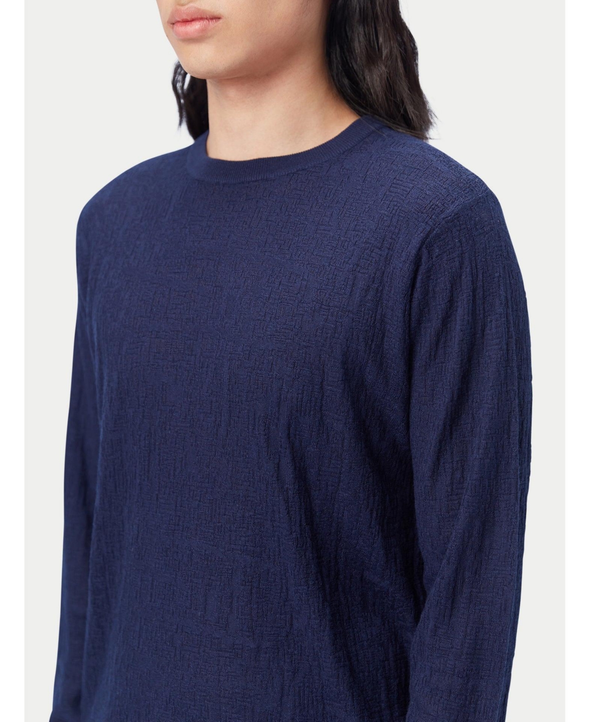 Gobi Cashmere Men's Lightweight Silk Textured Sweater