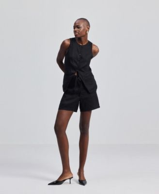 Women's Hemp Shorts in Black