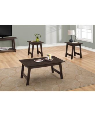 Contemporary Set of Three Coffee Tables for Functional Accent