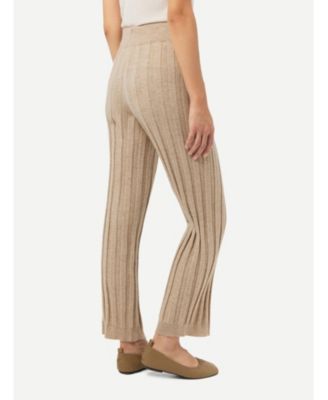 Women's Textured Knit Cashmere Pants