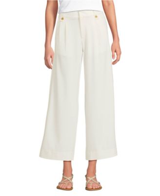 Women's Soft Polish High Rise Wide Leg Crop Pants