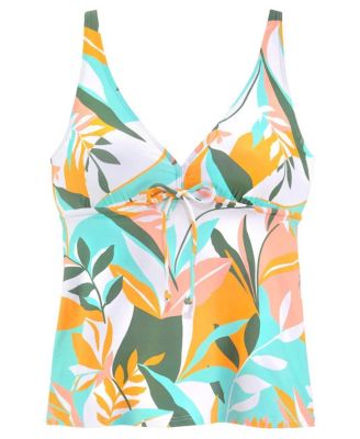 Women's Mix Print Tankini Swimsuit Top