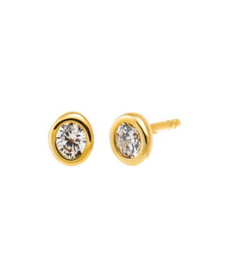 By Adina Eden Mini Cubic Zirconia Bezel Stud Earrings - Macy's
