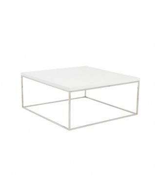 Metal Square Coffee Table for Modern Living Room Decor