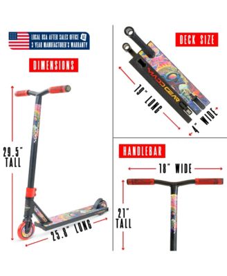 Pro Stunt Scooter for Kids Ages 5+ – Lightweight Durable Trick Scooter for Skatepark and Street – MG2 - Frenzy