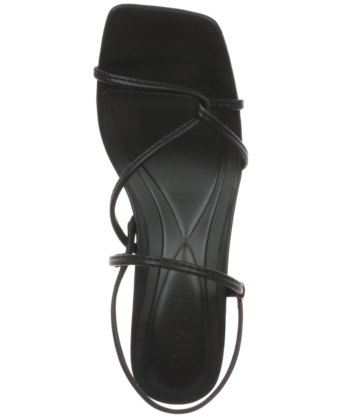 On 34th Women's Cloverr Strappy Block-heel Sandals, Created For Macy's In Black