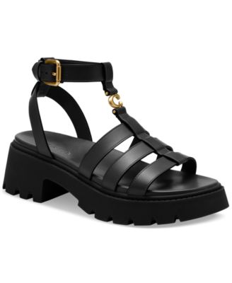 COACH - Women's Sculpted C Platform Fisherman Sandals