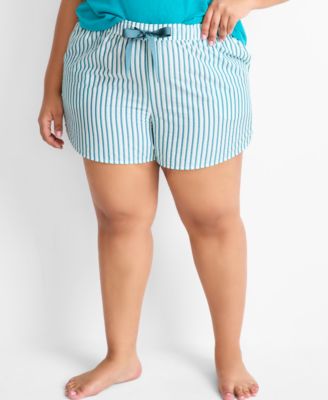Stripe Seersucker Drawstring Shorts XS-3X, Exclusively for Macy's