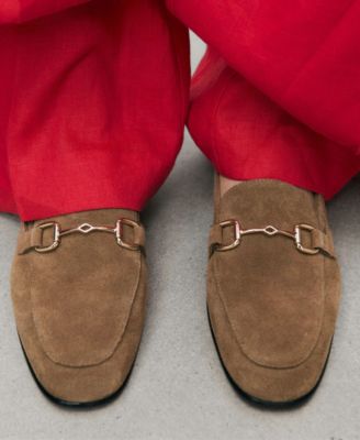 Women's Buckle Leather Moccasins