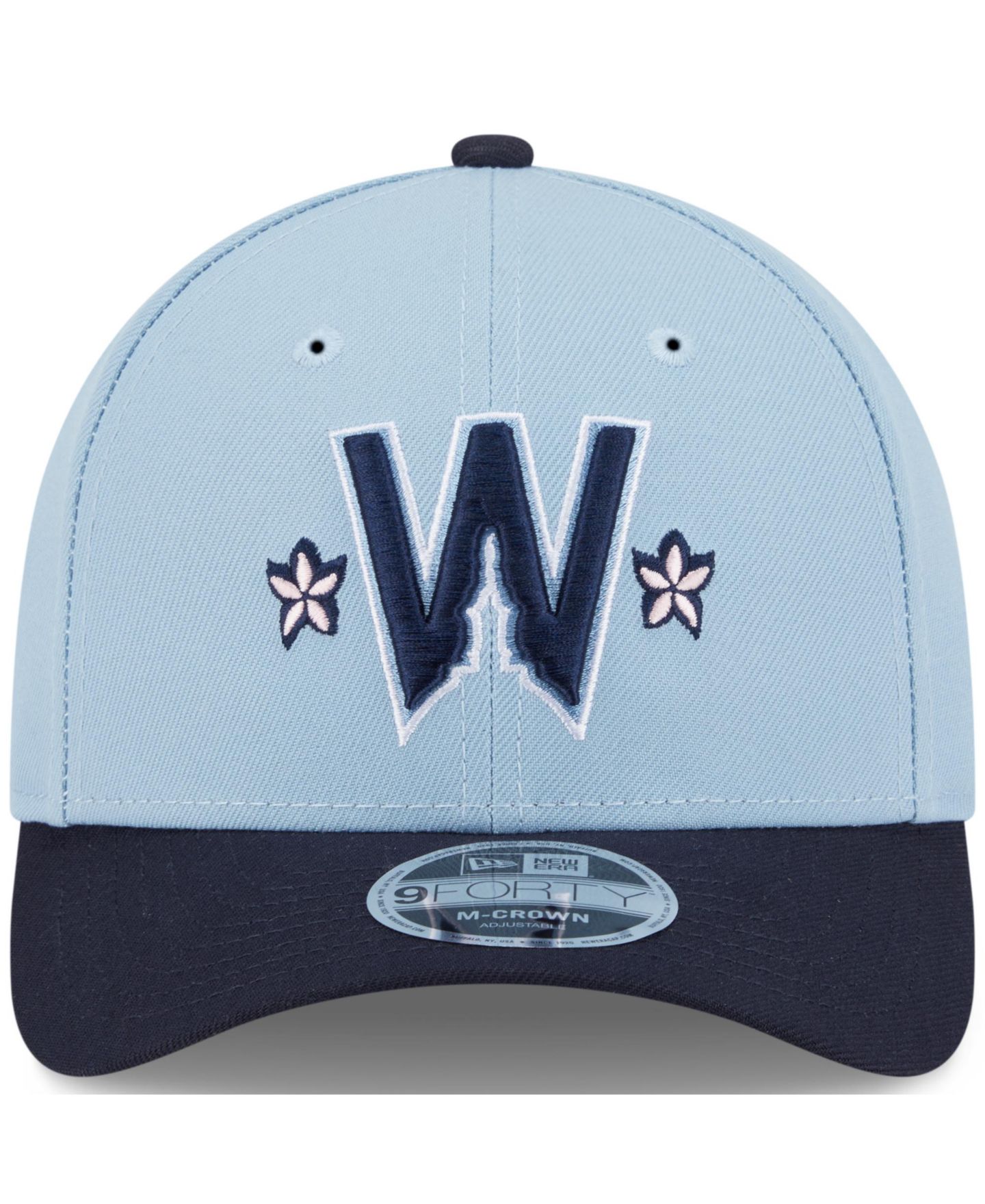 Мужская кепка New Era Black Washington Nationals 2025 City Connect 9FORTY M-Crown Adjustable Hat — фото 4