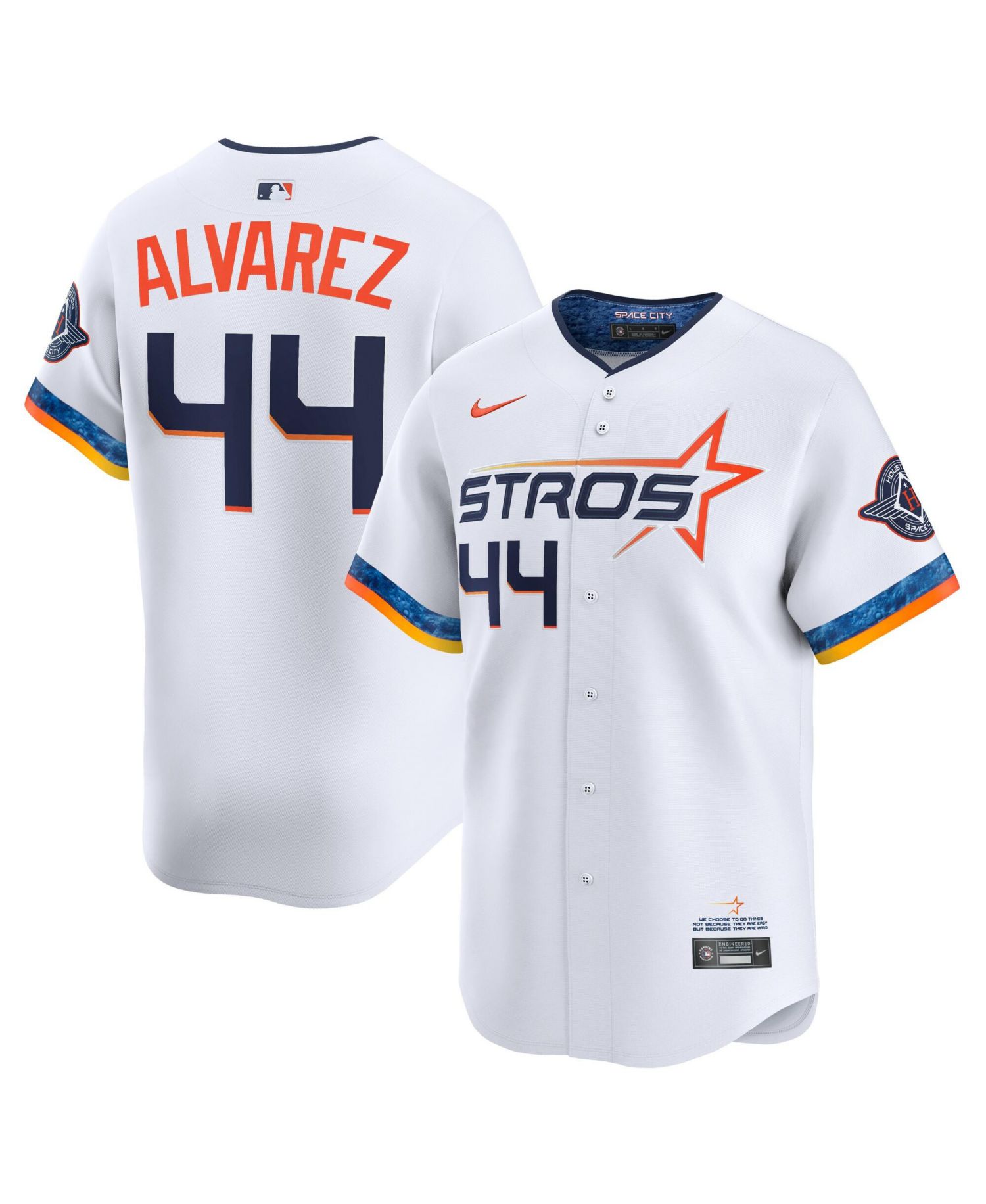 Men's Yordan Alvarez White Houston Astros 2025 City Connect Limited Player Jersey