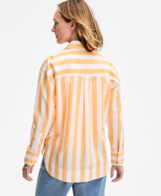 Women's Striped Long-Sleeve Shirt