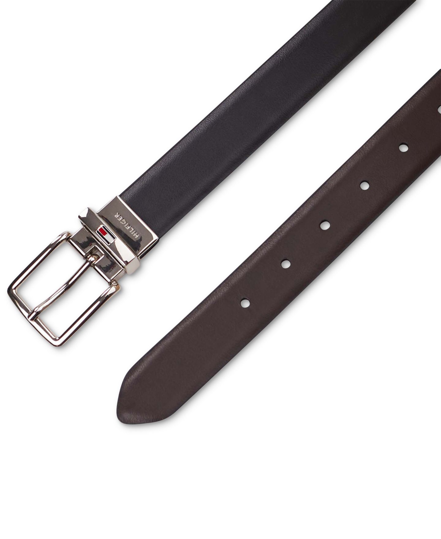 Ремень Tommy Hilfiger Reversible Dress Belt with Logo Buckle для мальчиков — фото 4