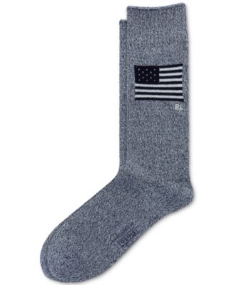Polo Ralph Lauren - Men's Indigo Yarn Dye Flag Boot Socks