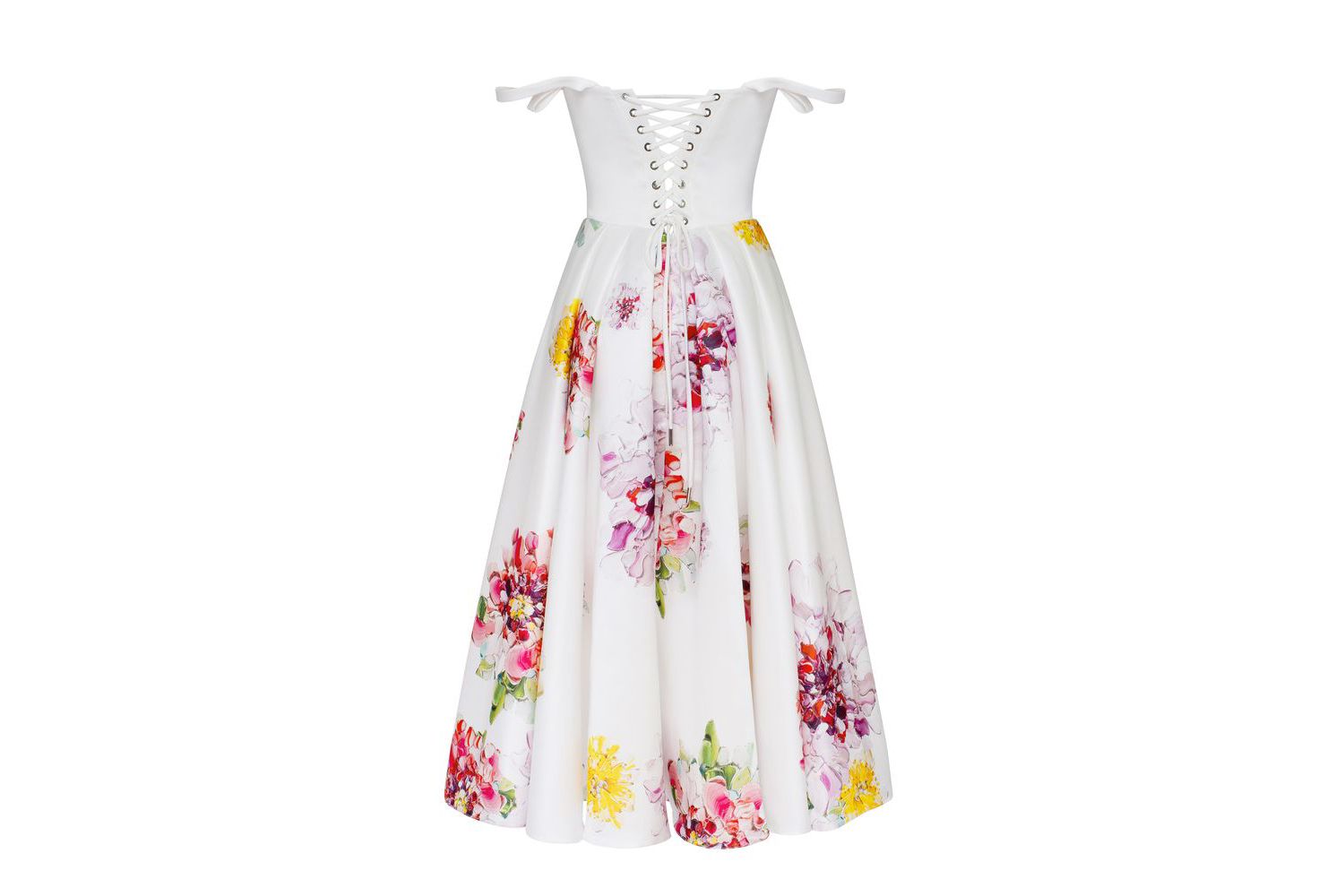 Women's Tea-length floral dress