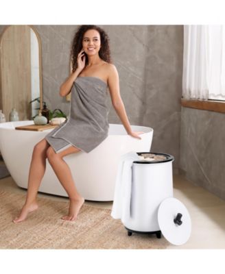 23L Large Luxury Bucket-Style Towel Warmer with Fragrant Disc Holder