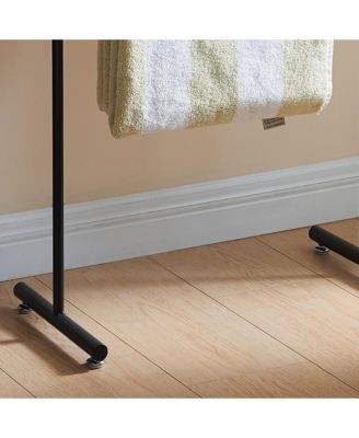 Valet Clothes Stand with Storage Tray, Towel Rack, Blanket Drying Holder for Bedroom