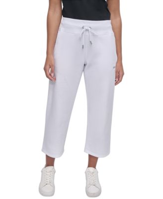 DKNY - Women's Studded-Logo Cropped Pants