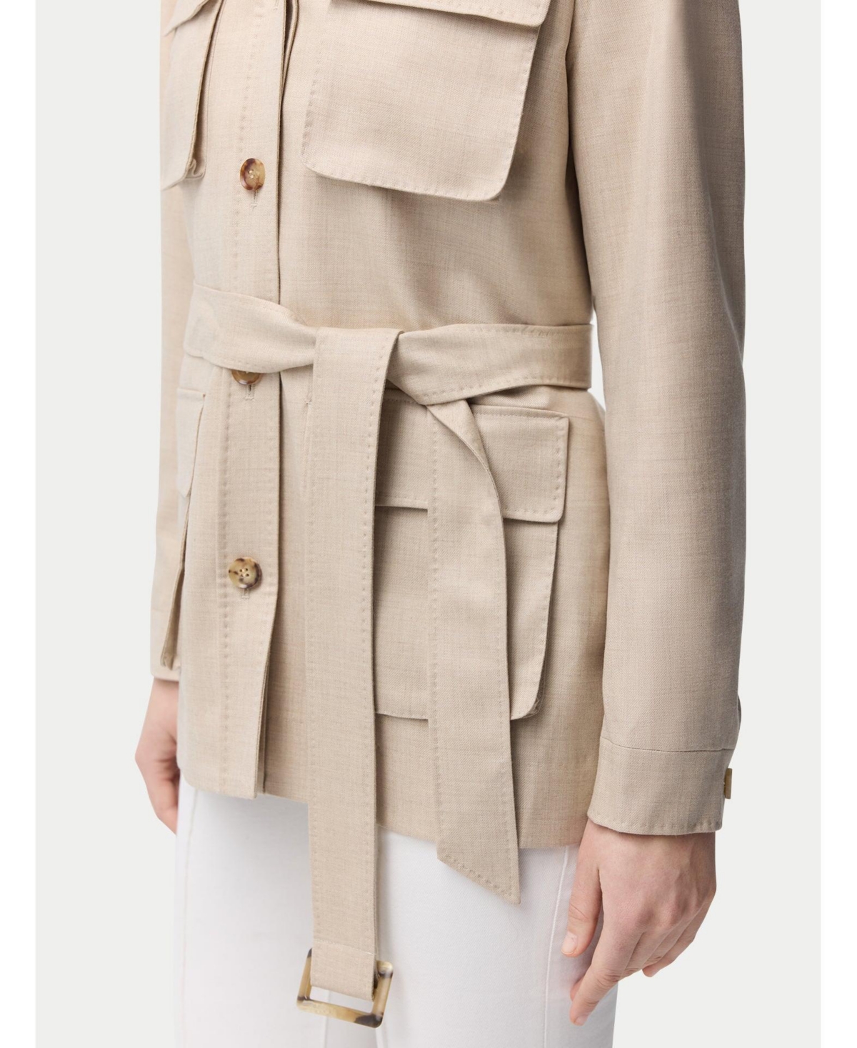 Gobi Cashmere Women's Belted Safari Jacket