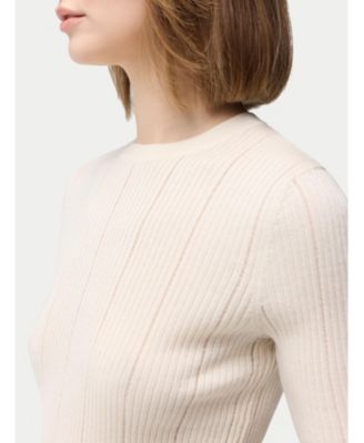Women's Ajour-Knit Cashmere Silk Top