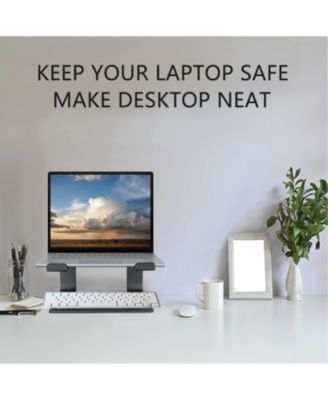 Aluminum Laptop Riser Stand for Desk | Detachable Computer Stand for Laptops (11-15.6"), Compatible with MacBook/Dell/HP/Lenovo & More