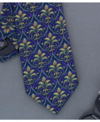 Men's The French Quarter Fleur dis Lis Silk Novelty Necktie