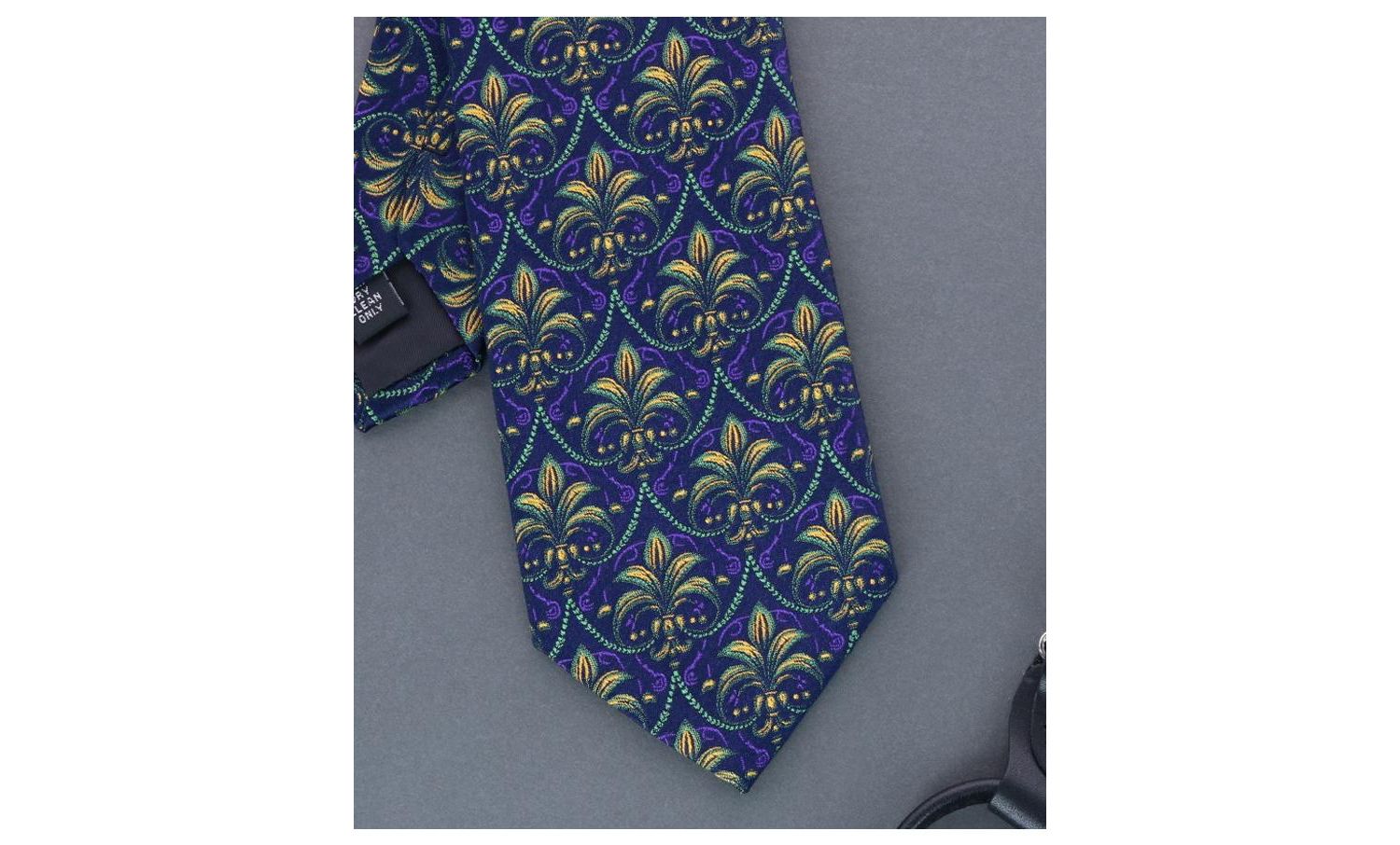 Men's The French Quarter Fleur dis Lis Silk Novelty Necktie
