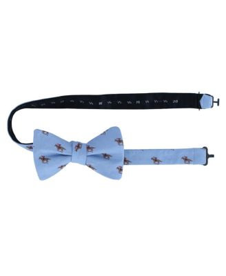 Men's Down The Stretch Racehorse Linen Blend Bow Tie