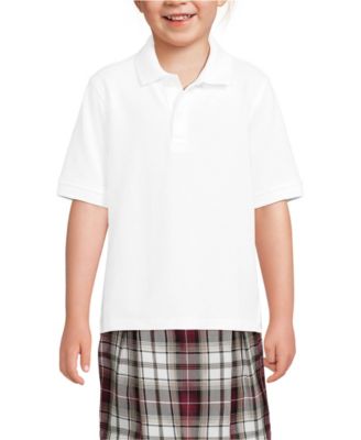 Girls Short Sleeve Mesh Polo Shirt