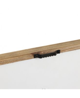 Gold Metal Abstract Wood Framed 20"W x 32" H Wall Decor