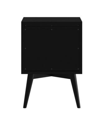 Sturdy Two-Drawer Solid Wood Nightstand for Bedside Essentials