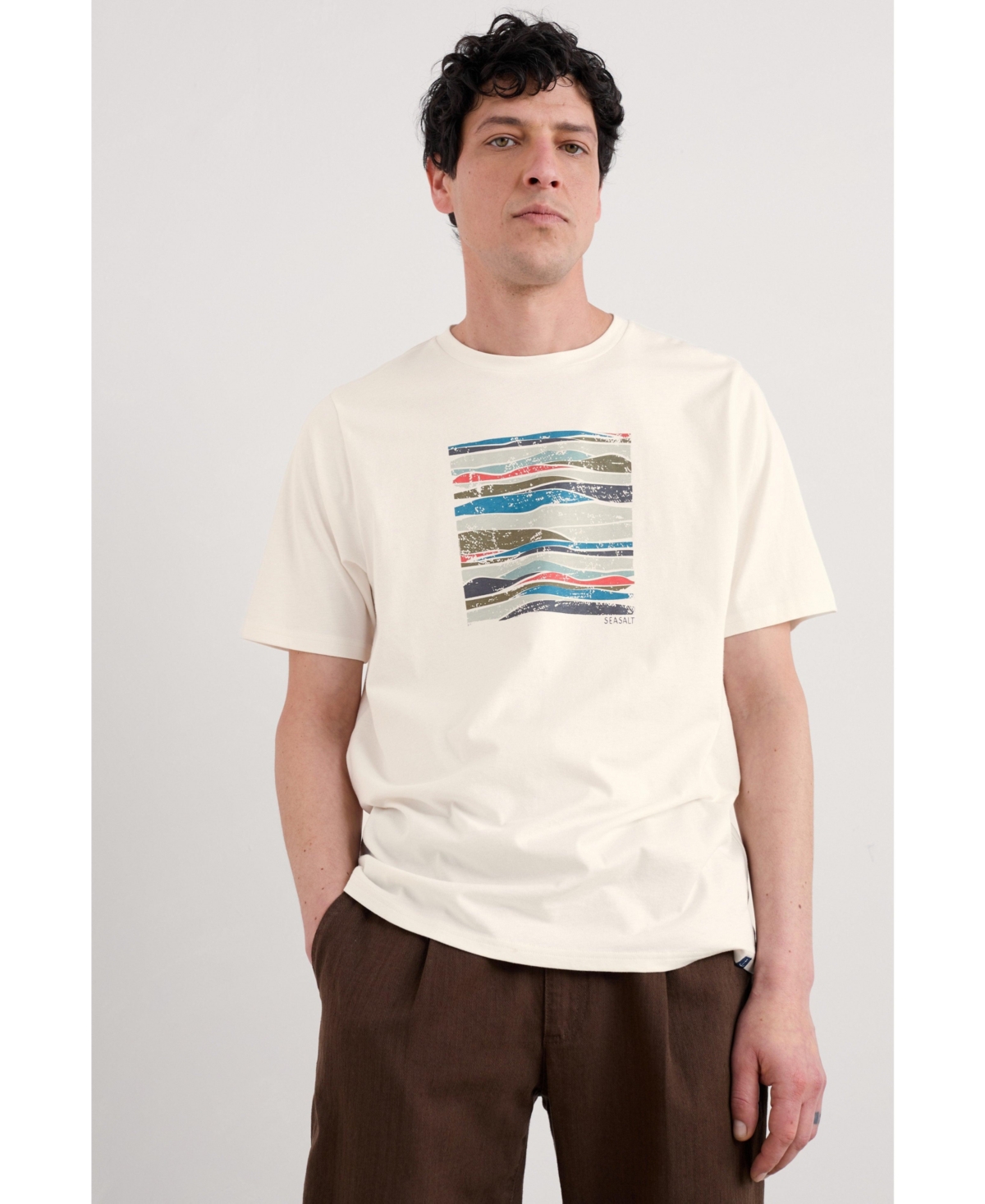 Men's Midwatch T-Shirt - Landscape view chalk