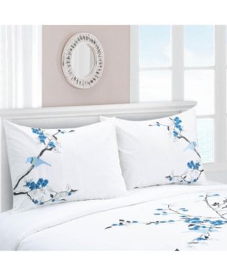 Cherry Garden Cotton 3-Pc. Duvet Cover Set, Full/Queen