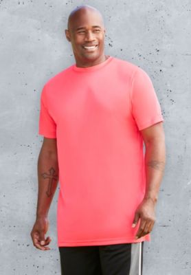 Big & Tall No Sweat Longer-Length Short Sleeve Crewneck Tee