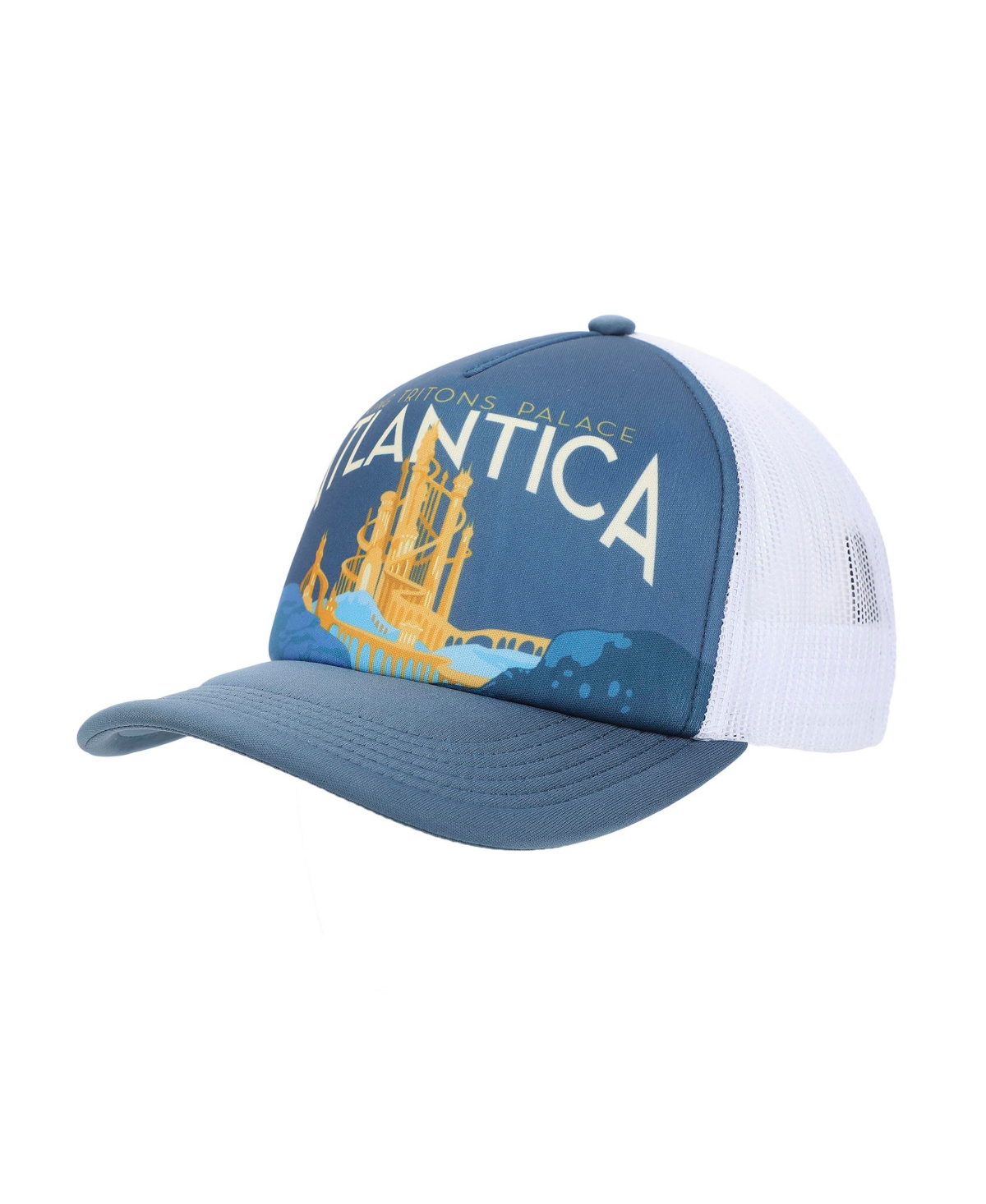 Men's The Little Mermaid Atlantica Blue Foam Trucker Hat - The little mermaid atlantica