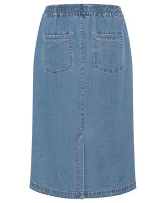 Women's Soft Denim Pull-On Skirt