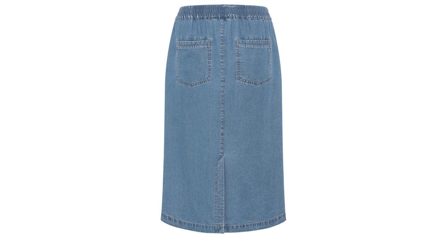 Women's Soft Denim Pull-On Skirt