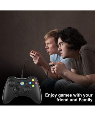Wired PC Game Controller Joystick Gamepad Double Motor Vibration for Xbox 360 & PC Windows