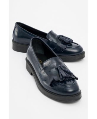Milly Leather Tassel Loafers