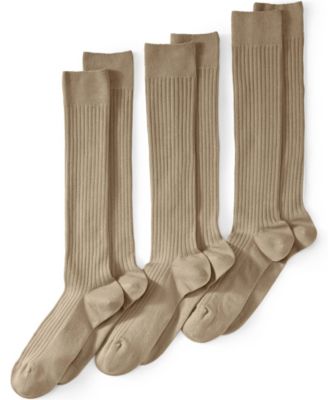 Men's Seamless Toe Over the Calf Rib Dress Socks 3-pack