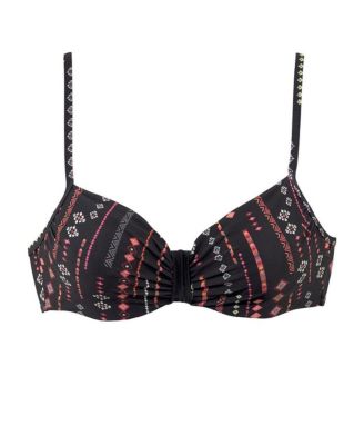 Women's Boho Print Underwire Bikini Swimsuit Top Bra Sizing