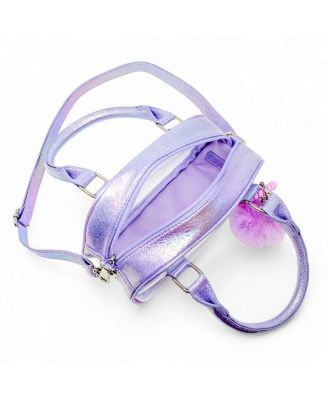 Girls Game Day Glam Clear Crossbody Handbag, Hot Pink