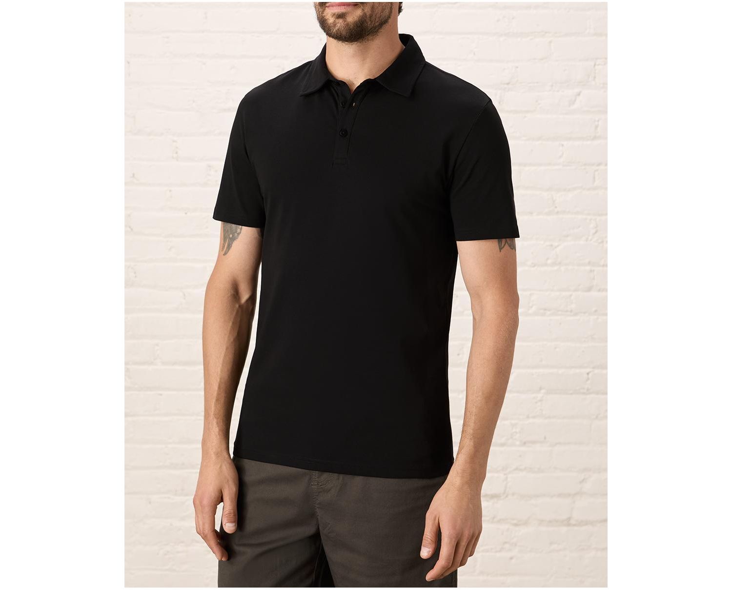 Men's Organic Cotton Luxe Stretch Jersey Slim Polo