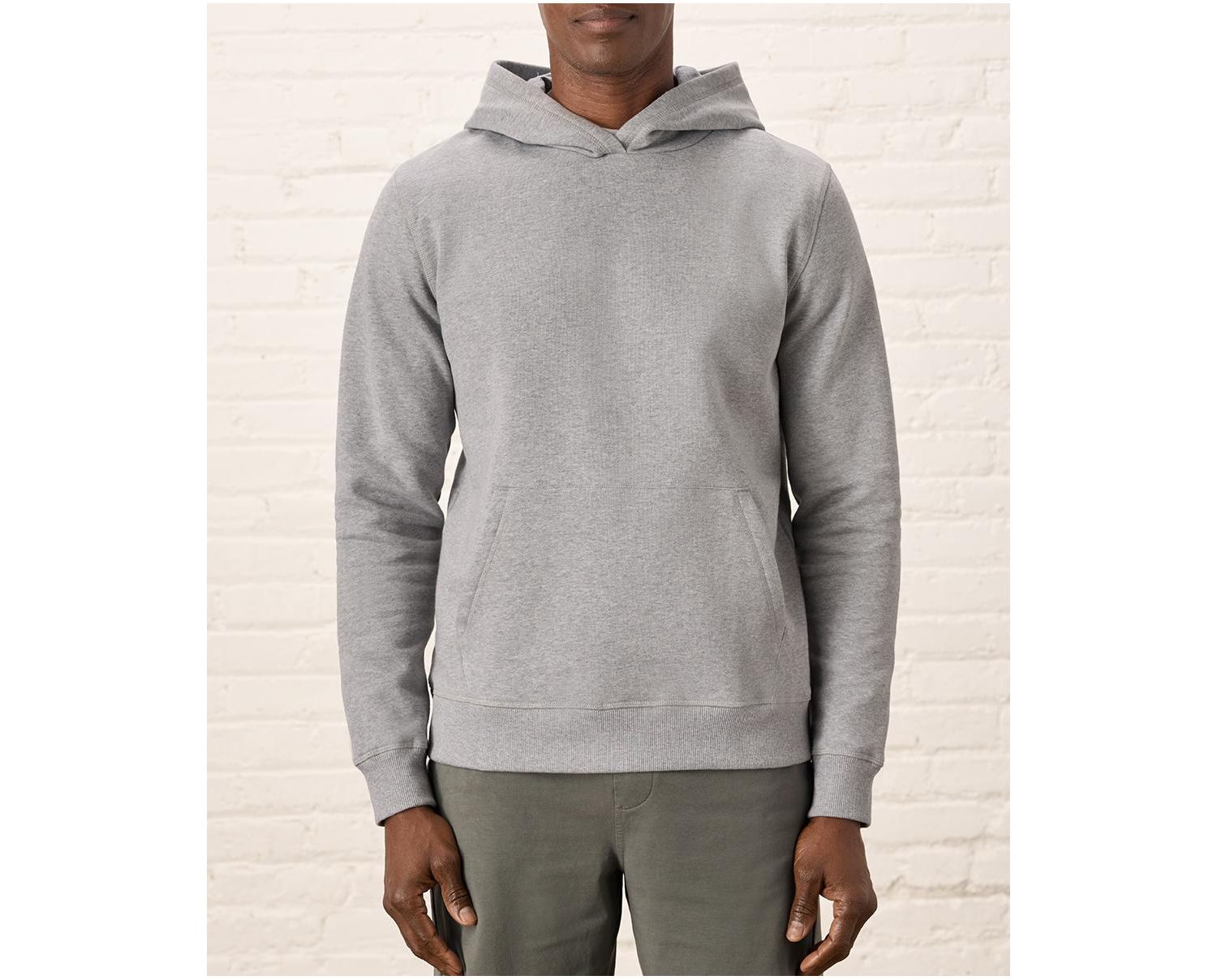 Men's Organic Cotton Cloud Brushed Fleece Pullover Hoodie