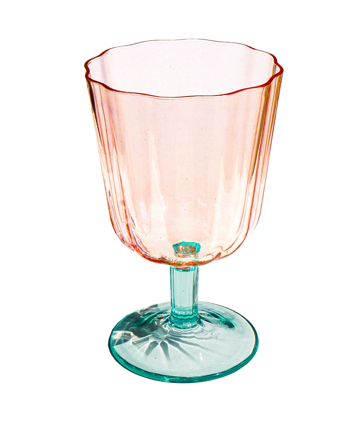 Tarhong Vines Etch Jumbo Glasses, Set Of 6 In Pink