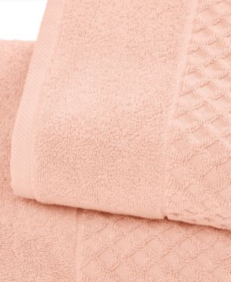 Quick-Drying Cotton Diamond Waffle Textured 4-Piece Bath Towel Set